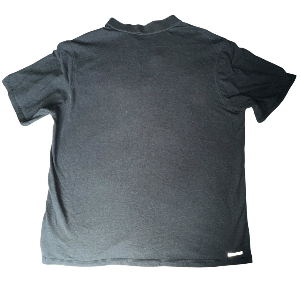 Hurley Nike Dri Fit Gray Short Sleeve Collared Polo Shirt men's‎ size XL - Picture 2 of 8